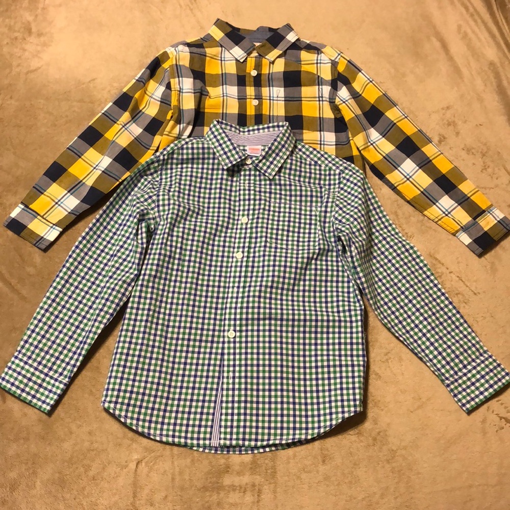 2 Gymboree long sleeve boys shirts